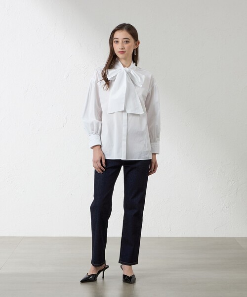 amaca（アマカ）の「【Anniversary　Piece】THOMAS MASON ブロード（シャツ/ブラウス・レディース・オフホワイト・38）」の4枚目の写真