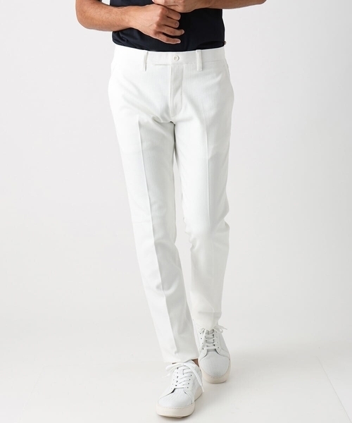 MICHEL KLEIN HOMME (ミッシェルクランオム)の「【撥水】プレビアへリンボンスラックスパンツ(スラックス・メンズ・ブラック/ホワイト/ライトグレー・MEDIUM/LARGE/X-LARGE)」の11枚目の写真