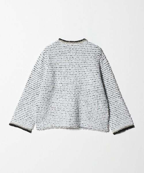 UNITED ARROWS(ユナイテッドアローズ)の「ツイードライク ニットカーディガン(カーディガン/ボレロ・レディース・オフホワイト/ブラック・FREE)」の20枚目の写真