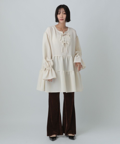 セール】ティアードミニワンピースLS 581975（ワンピース）｜LOWRYS