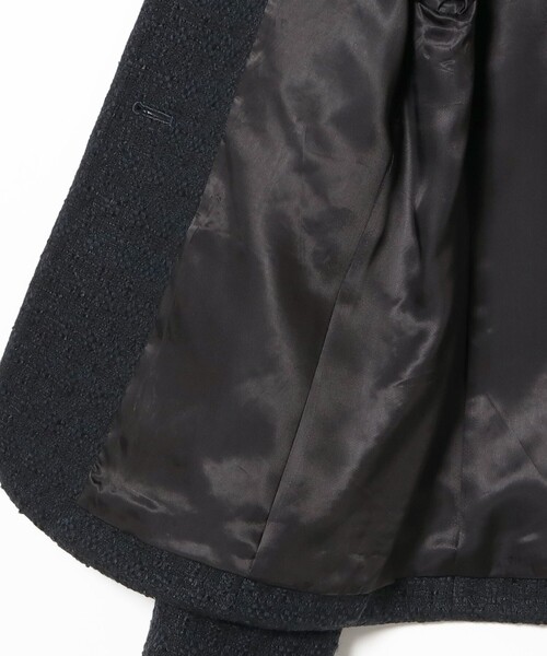 Demi-Luxe BEAMS（デミルクス ビームス）の「ミックスツイード ジャケット【セレモニー・フォーマル】（ノーカラージャケット・レディース・ベージュ/ネイビー・38/36）」の20枚目の写真