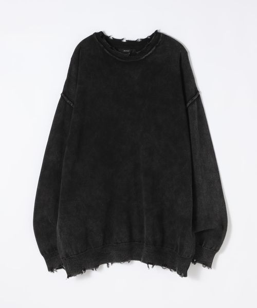 JEANASIS（ジーナシス）の「12Gストーンウォッシュカットライクプルオーバー/595826（ニット/セーター・レディース・グリーン系その他/ブラウン/グレー/ブラック・FREE）」の2枚目の写真