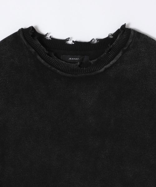 JEANASIS（ジーナシス）の「12Gストーンウォッシュカットライクプルオーバー/595826（ニット/セーター・レディース・グリーン系その他/ブラウン/グレー/ブラック・FREE）」の9枚目の写真