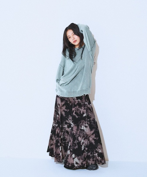 JEANASIS（ジーナシス）の「12Gストーンウォッシュカットライクプルオーバー/595826（ニット/セーター・レディース・グリーン系その他/ブラウン/グレー/ブラック・FREE）」の19枚目の写真