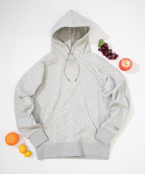 FRUIT OF THE LOOM（フルーツオブザルーム）の「【FRUIT OF THE LOOM】BASIC SWEAT HOODIE/ フルーツオブザルーム ベーシック スウェットパーカー（パーカー・メンズ・アイボリー/ネイビー/ブラック/杢グレー・S/M/L/XL）」の3枚目の写真