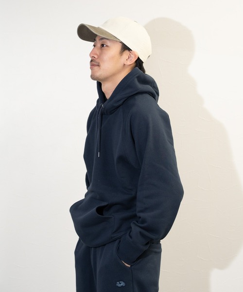FRUIT OF THE LOOM（フルーツオブザルーム）の「【FRUIT OF THE LOOM】BASIC SWEAT HOODIE/ フルーツオブザルーム ベーシック スウェットパーカー（パーカー・メンズ・アイボリー/ネイビー/ブラック/杢グレー・S/M/L/XL）」の7枚目の写真