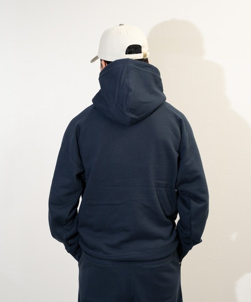 FRUIT OF THE LOOM（フルーツオブザルーム）の「【FRUIT OF THE LOOM】BASIC SWEAT HOODIE/ フルーツオブザルーム ベーシック スウェットパーカー（パーカー・メンズ・アイボリー/ネイビー/ブラック/杢グレー・S/M/L/XL）」の8枚目の写真