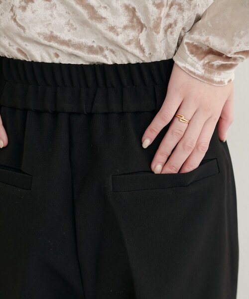 natural couture（ナチュラルクチュール）の「【WEB限定】金釦タックワイドパンツ（その他パンツ・レディース・ブラウン/ベージュ/ブラック/オフホワイト・FREE）」の20枚目の写真