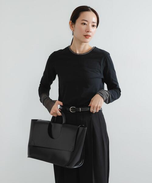 URBAN RESEARCH（アーバンリサーチ）の「チュール切り替えカットソー（Tシャツ/カットソー・レディース・オフホワイト/ブラック・FREE）」の15枚目の写真