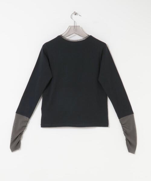 URBAN RESEARCH（アーバンリサーチ）の「チュール切り替えカットソー（Tシャツ/カットソー・レディース・オフホワイト/ブラック・FREE）」の20枚目の写真