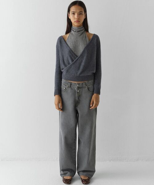 Gimaguas(ギマガス)の「Gimaguas / ギマガス BAGGY TROUSERS(デニムパンツ・レディース・グレー・32/34)」の3枚目の写真