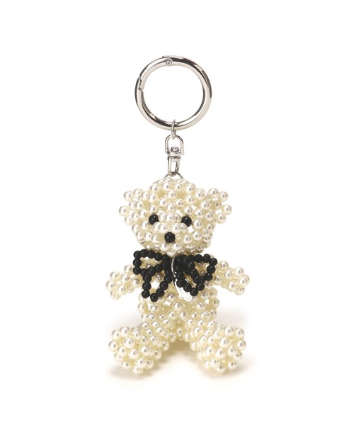 NATURAL BEAUTY BASIC（ナチュラルビューティーベーシック）の「◇ビーズベアチャーム（チャーム・レディース・シルバー/ブラック/ホワイト・ﾌﾘ-）」の6枚目の写真