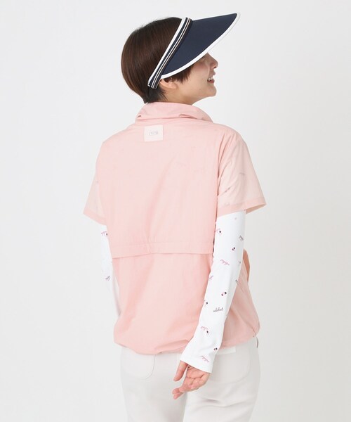 adabat(アダバット)の「【撥水】シアーリップ半袖プルオーバー(Tシャツ/カットソー・レディース・ネイビー/ベビーピンク・40/38/42)」の9枚目の写真