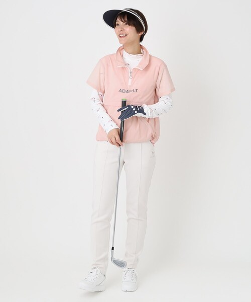 adabat(アダバット)の「【撥水】シアーリップ半袖プルオーバー(Tシャツ/カットソー・レディース・ネイビー/ベビーピンク・40/38/42)」の11枚目の写真