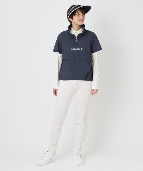 adabat(アダバット)の「【撥水】シアーリップ半袖プルオーバー(Tシャツ/カットソー・レディース・ネイビー/ベビーピンク・40/38/42)」の14枚目の写真