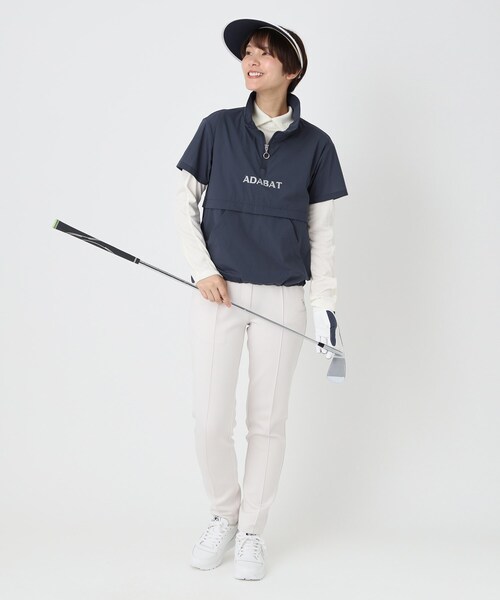 adabat(アダバット)の「【撥水】シアーリップ半袖プルオーバー(Tシャツ/カットソー・レディース・ネイビー/ベビーピンク・40/38/42)」の15枚目の写真