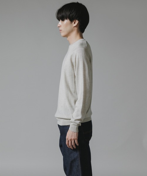 JOHN SMEDLEY(ジョンスメドレー)の「JOHN SMEDLEY/ジョンスメドレー PULLOVER CN LS ハイゲージ メリノウール 長袖ニット(ニット/セーター・メンズ・ブラック/ライトグレー・M/L)」の18枚目の写真