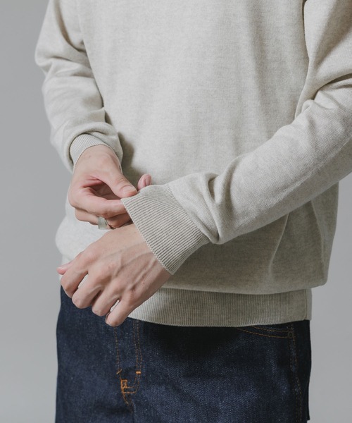 JOHN SMEDLEY(ジョンスメドレー)の「JOHN SMEDLEY/ジョンスメドレー PULLOVER CN LS ハイゲージ メリノウール 長袖ニット(ニット/セーター・メンズ・ブラック/ライトグレー・M/L)」の21枚目の写真