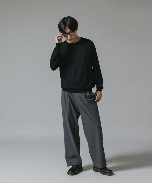 JOHN SMEDLEY/ジョンスメドレー PULLOVER CN LS ハイゲージ メリノ