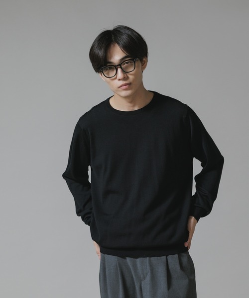 JOHN SMEDLEY/ジョンスメドレー PULLOVER CN LS ハイゲージ メリノ