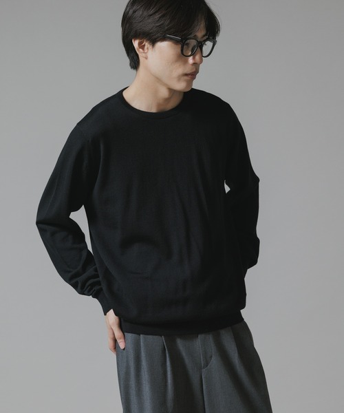 JOHN SMEDLEY/ジョンスメドレー PULLOVER CN LS ハイゲージ メリノ