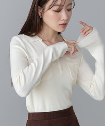 Bab | くるみボタンポロニット(ニット/セーター)