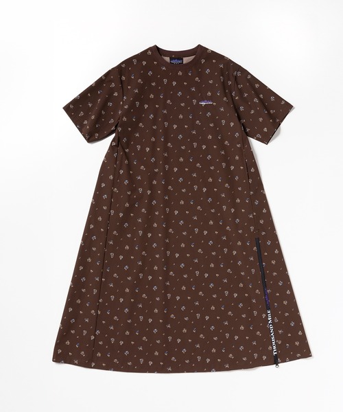 THOUSAND MILE（サウザンドマイル）の「[L's]SHORT SLEEVE OP NY/PU PRINT/ショートスリーブワンピース プリント（ワンピース・レディース・ブラック系その他/ブラウン系その他/レオパード・FREE）」の2枚目の写真