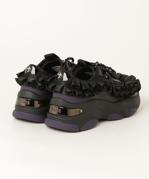 数量限定】パールリボン フリルスニーカー（スニーカー）｜+diana