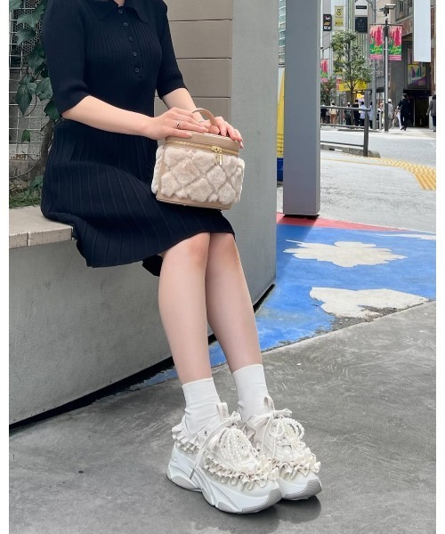 diana（プラスダイアナ）の「【数量限定】パールリボン フリル