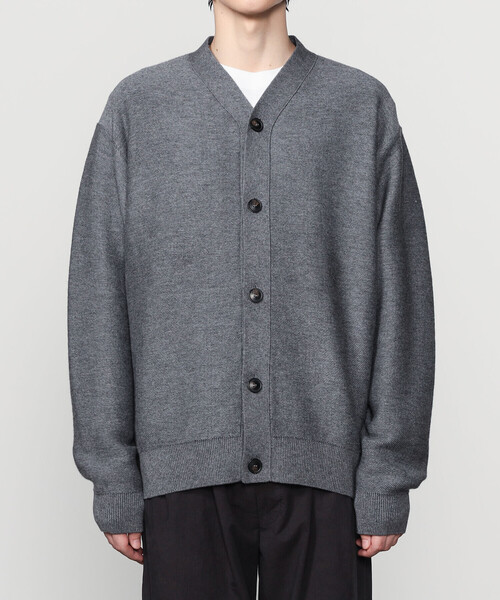ORCIVAL | ウールコットン Vネックカーディガン MEN（カーディガン