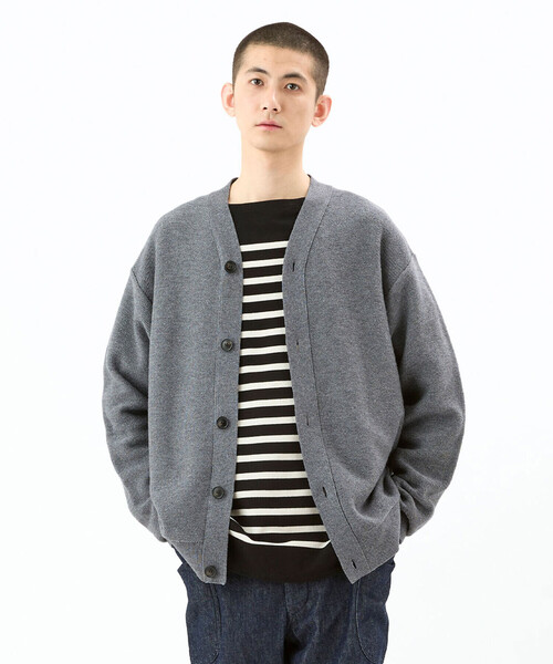 ORCIVAL ニット　アウター　オーシバル　カーディガン　メンズ ORCIVAL | ウールコットン Vネックカーディガン MEN（カーディガン