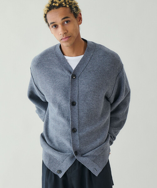 ORCIVAL | ウールコットン Vネックカーディガン MEN（カーディガン