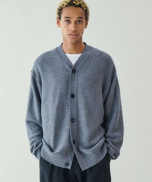 ORCIVAL | ウールコットン Vネックカーディガン MEN（カーディガン