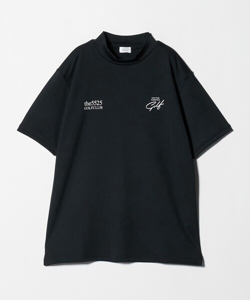 5525Gallery（ゴーゴーニーゴーギャラリー）の「【別注】＜5525 for UNITED ARROWS GOLF＞モックネック シャツ（Tシャツ/カットソー・メンズ・ブラック/ホワイト・XL/M/L）」の2枚目の写真