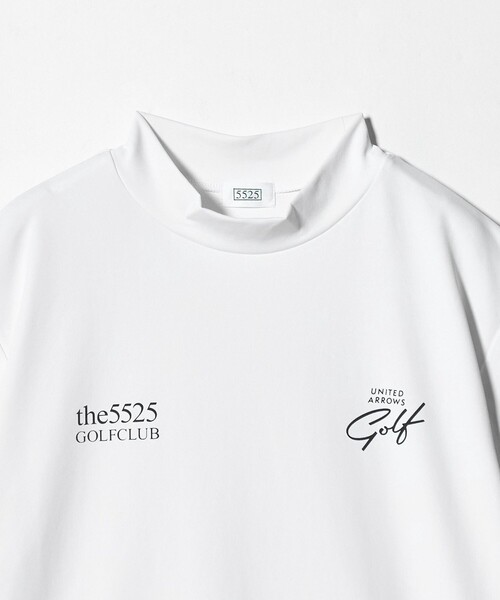 【美品】UNITED ARROWS Golf モックネックシャツ ホワイト　S UNITED ARROWS｜メンズ ロゴ モックネック シャツ 吸水速乾・UV