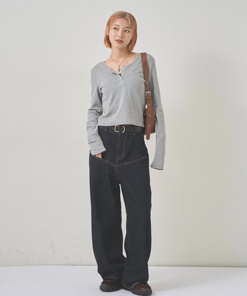 WHO'S WHO gallery（フーズフーギャラリー）の「STUDDED BELT SHOULDER BAG（ショルダーバッグ・レディース・ブラック/ブラウン・FREE）」の6枚目の写真