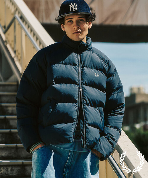 FRED PERRY / フレッドペリー RAGLAN SLEEVE PADDED JACKET（ナイロン