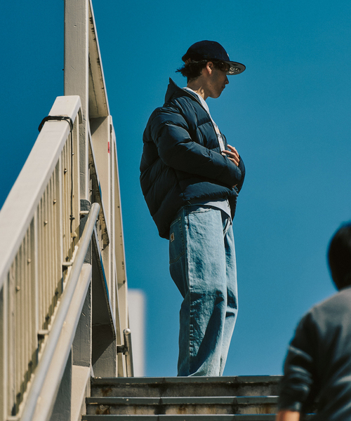 FRED PERRY(フレッドペリー)の「FRED PERRY / フレッドペリー RAGLAN SLEEVE PADDED JACKET(ナイロンジャケット・メンズ・ブラック/ネイビー・MEDIUM/LARGE)」の15枚目の写真