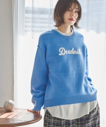 niko and... | カシミリーレタリングニットプルオーバー(ニット/セーター)