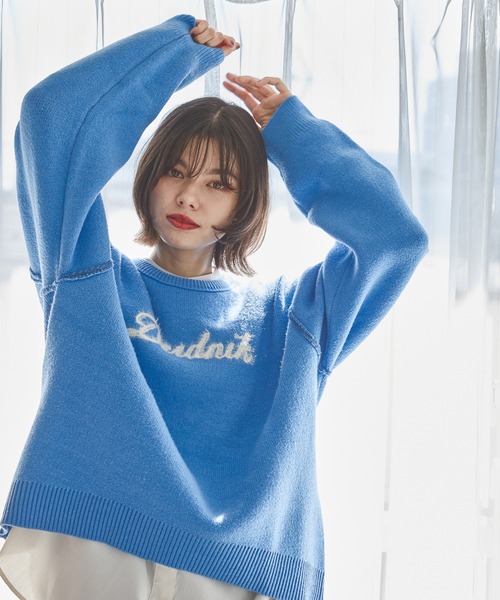 niko and...(ニコアンド)の「カシミリーレタリングニットプルオーバー(ニット/セーター・レディース・アイボリー/ブルー/ブラウン/チャコール・MEDIUM/LARGE)」の22枚目の写真