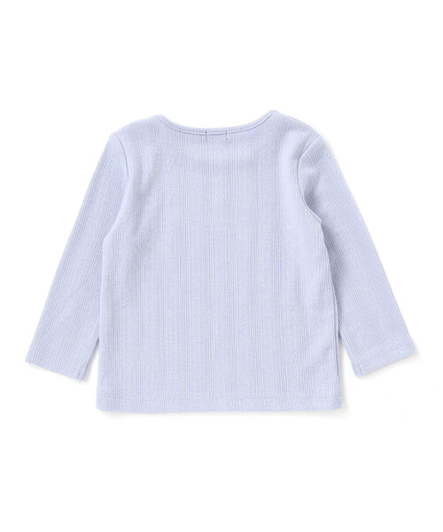 BeBe（ベベ）の「針抜きローズ刺しゅう長袖Tシャツ(80~100cm)（その他ベビーウェア・キッズ・ブルー/オフホワイト・90cm/100cm/80ｃｍ）」の14枚目の写真