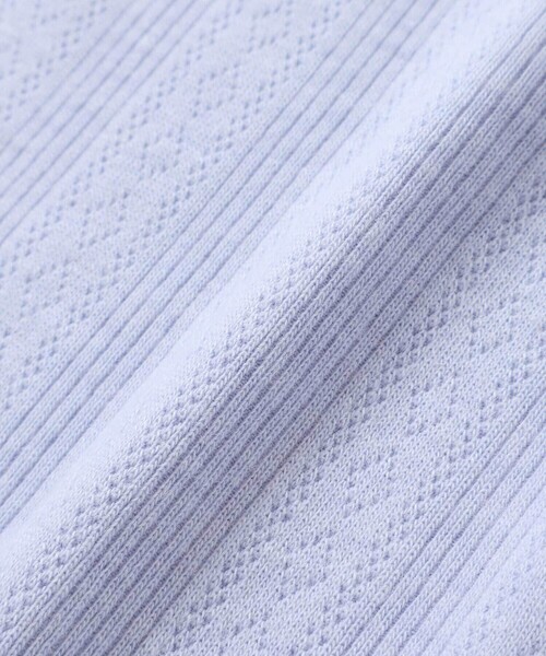 BeBe（ベベ）の「針抜きローズ刺しゅう長袖Tシャツ(80~100cm)（その他ベビーウェア・キッズ・ブルー/オフホワイト・90cm/100cm/80ｃｍ）」の6枚目の写真