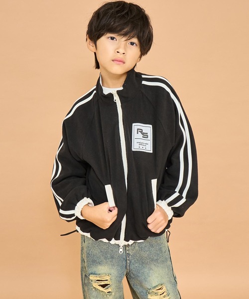 ANAP kids(アナップキッズ)の「リバーシブル フリース ブルゾン 【ユニセックスアイテム】【ジュニアお揃い】(ブルゾン・キッズ・ホワイト/ブラック・110/130/120)」の10枚目の写真