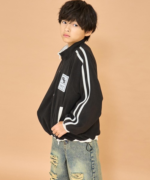 ANAP kids(アナップキッズ)の「リバーシブル フリース ブルゾン 【ユニセックスアイテム】【ジュニアお揃い】(ブルゾン・キッズ・ホワイト/ブラック・110/130/120)」の14枚目の写真