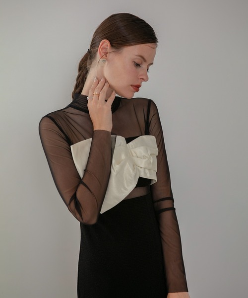 Leja（レジャ）の「【LEJA LUXE】フロントツイストデザインシアー