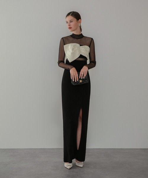 Leja（レジャ）の「【LEJA LUXE】フロントツイストデザインシアー