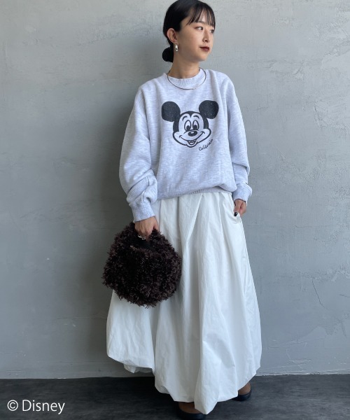 GOOD ROCK SPEED（グッドロックスピード）の「[GOOD ROCK SPEED/グッドロックスピード] 別注 MICKEY MOUSE / プリントスウェット / ディズニー（スウェット・レディース・アッシュグレー・XL/L/M）」の15枚目の写真
