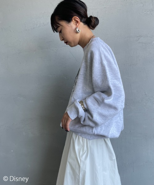 GOOD ROCK SPEED（グッドロックスピード）の「[GOOD ROCK SPEED/グッドロックスピード] 別注 MICKEY MOUSE / プリントスウェット / ディズニー（スウェット・レディース・アッシュグレー・XL/L/M）」の19枚目の写真