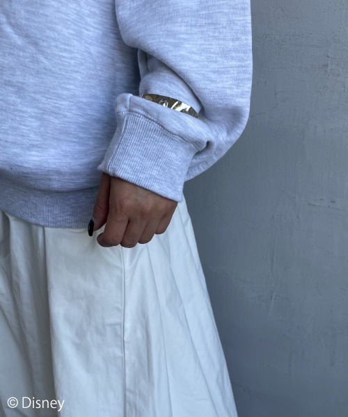 GOOD ROCK SPEED（グッドロックスピード）の「[GOOD ROCK SPEED/グッドロックスピード] 別注 MICKEY MOUSE / プリントスウェット / ディズニー（スウェット・レディース・アッシュグレー・XL/L/M）」の8枚目の写真