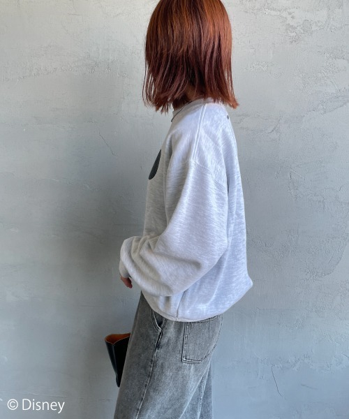 GOOD ROCK SPEED（グッドロックスピード）の「[GOOD ROCK SPEED/グッドロックスピード] 別注 MICKEY MOUSE / プリントスウェット / ディズニー（スウェット・レディース・アッシュグレー・XL/L/M）」の10枚目の写真